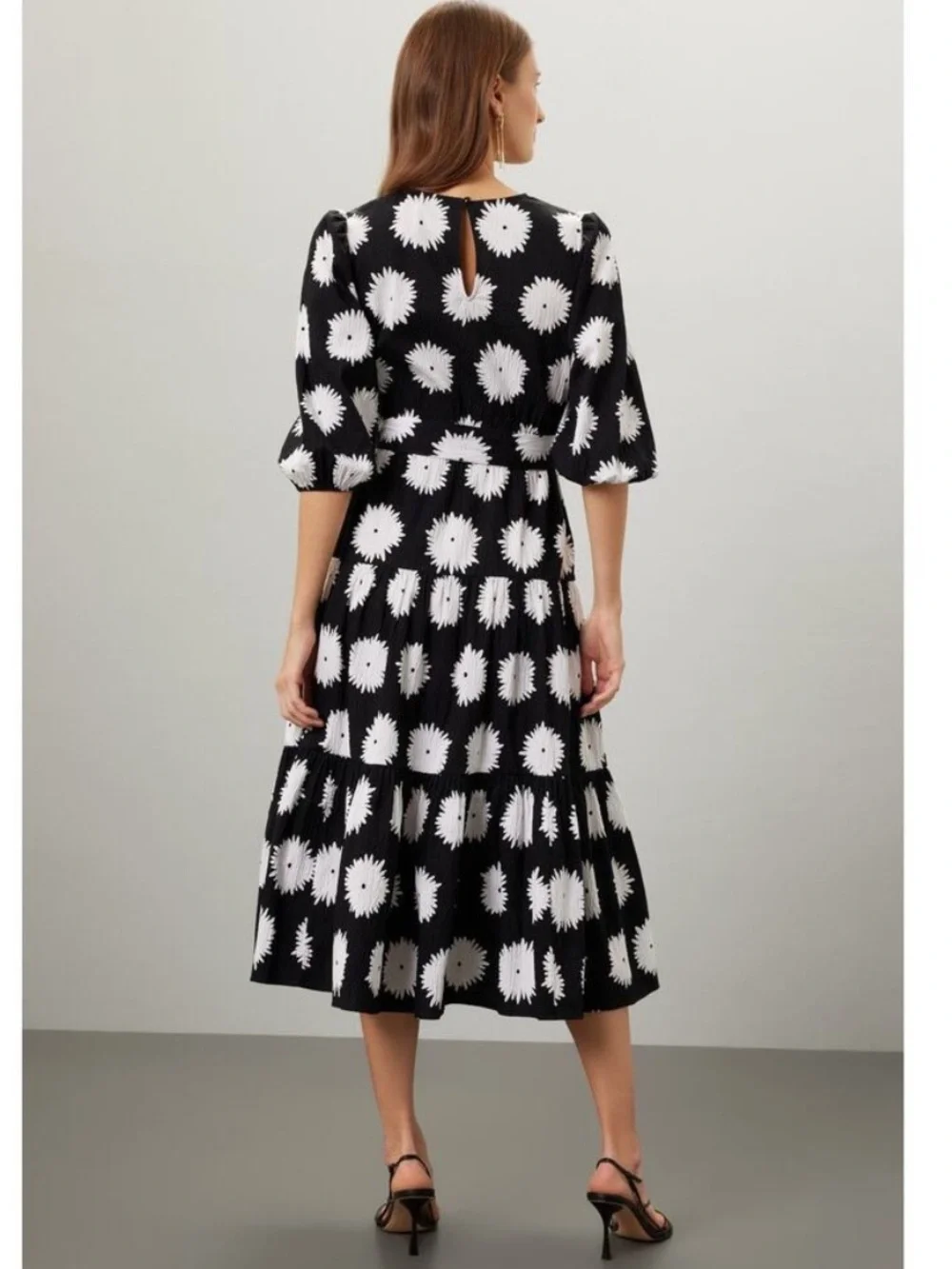 Kate Spade Pom Pom Floral Lawn Dress, Size: L
